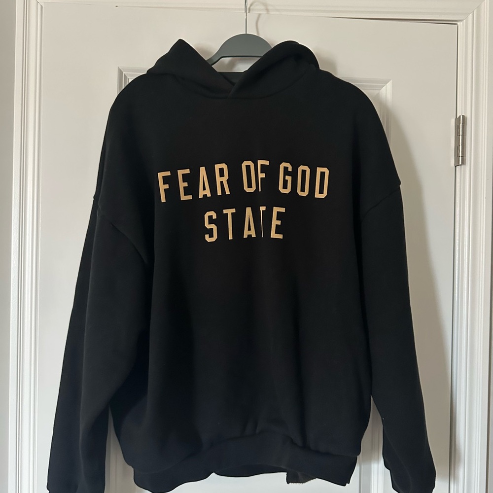 Fear of God Black and Gold Sweater